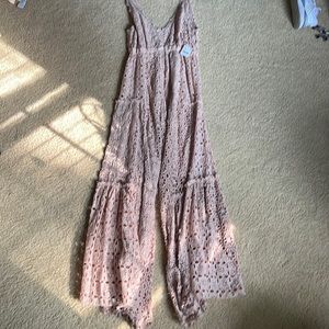 Free people eyelet jumpsuit